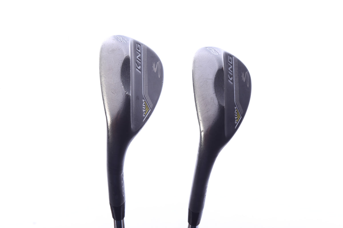 Used Cobra King MIM Black Classic Grind Wedge Set - Left-Handed - 56*, 60* - Stiff Flex