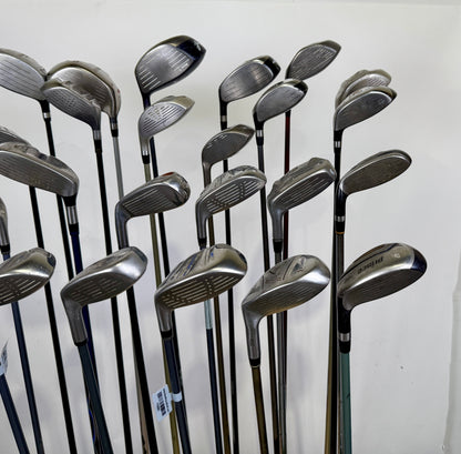 Wholesale Lot of 24 Golf Clubs -Drivers, Fairway, and Hybrids Assorted-Next Round