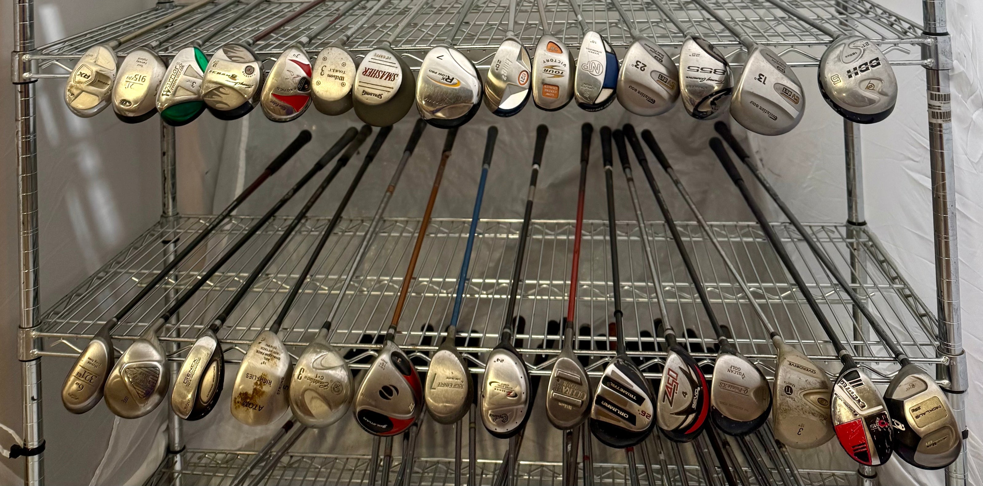 Wholesale Lot of 30 Golf Clubs - Assorted Fairway Woods & Hybrids-Next Round