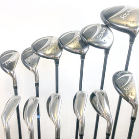 Used Solaire 13-Piece Coral Complete Set- Right-Handed - 1-7W, 5-7H, 8-SW, Putter - Ladies Flex-Next Round