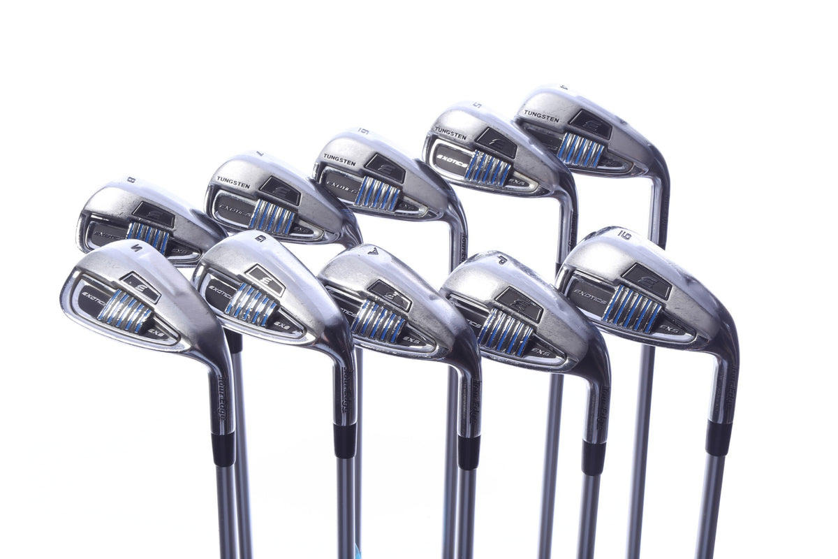 Used Tour Edge Exotics EXS Iron Set - Right-Handed - 4-PW, AW, GW, SW - Seniors Flex-Next Round