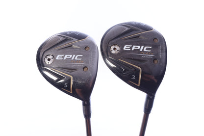 Used Callaway Epic Flash Star Wood Set - Right-Handed - 3W, 5W - Seniors Flex