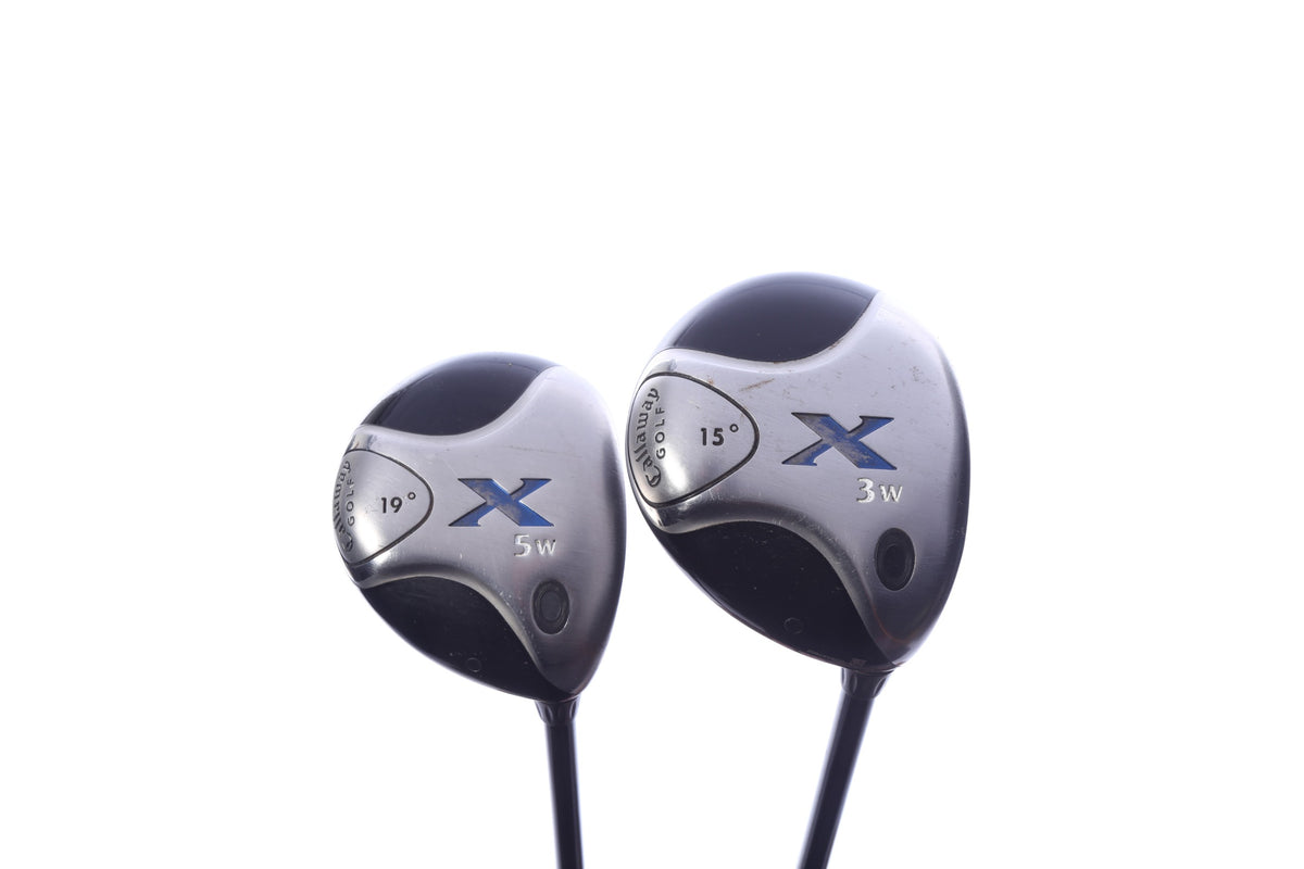 Used Callaway X Wood Set - Right-Handed - 3W, 5W - Stiff Flex
