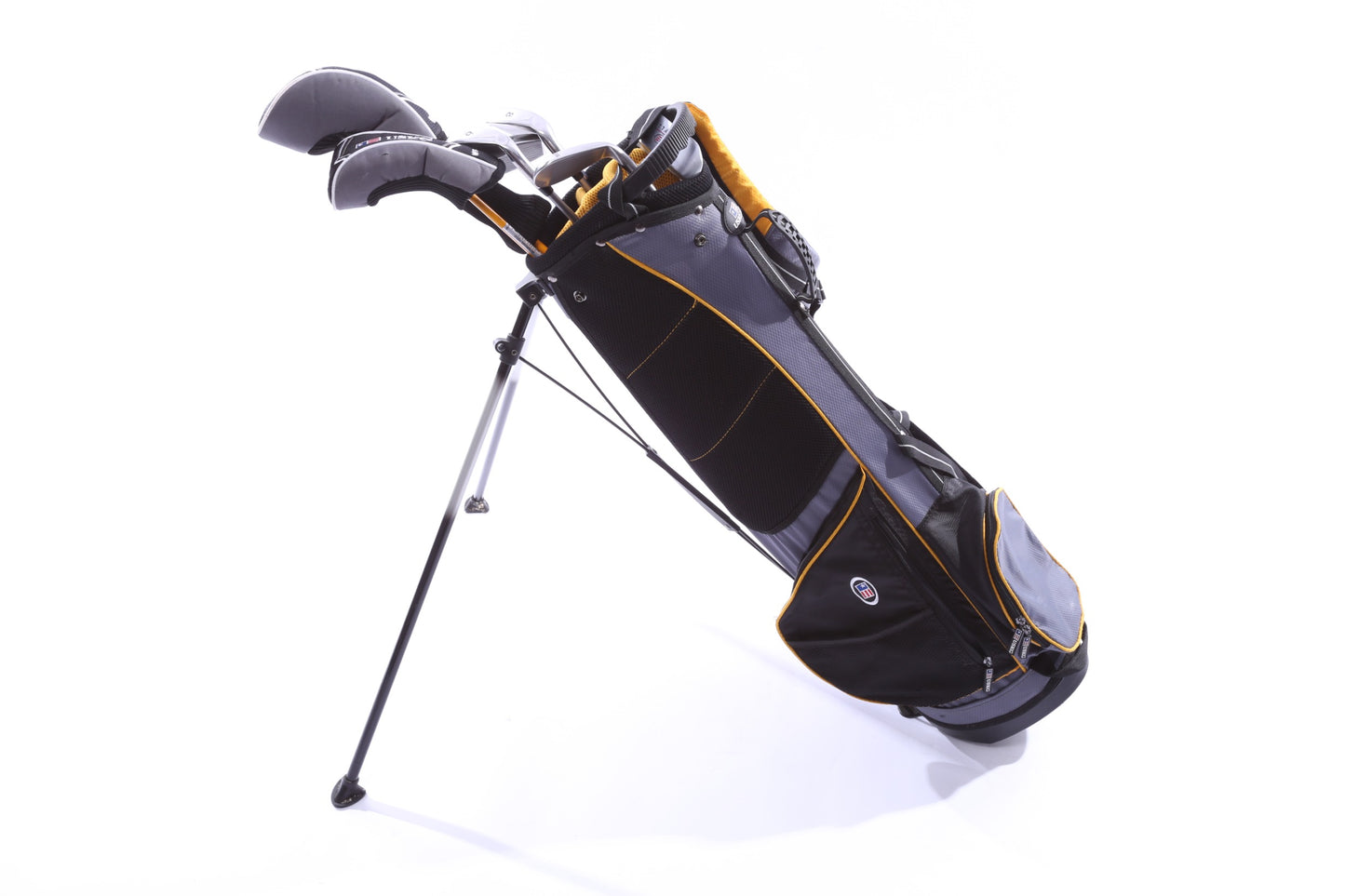 Used Us Kids Golf U/L 63 Grey/Gold Kids Set - Left-Handed - 1W, HY, 6, 8, PW, SW(56*) - Youth Flex-Next Round