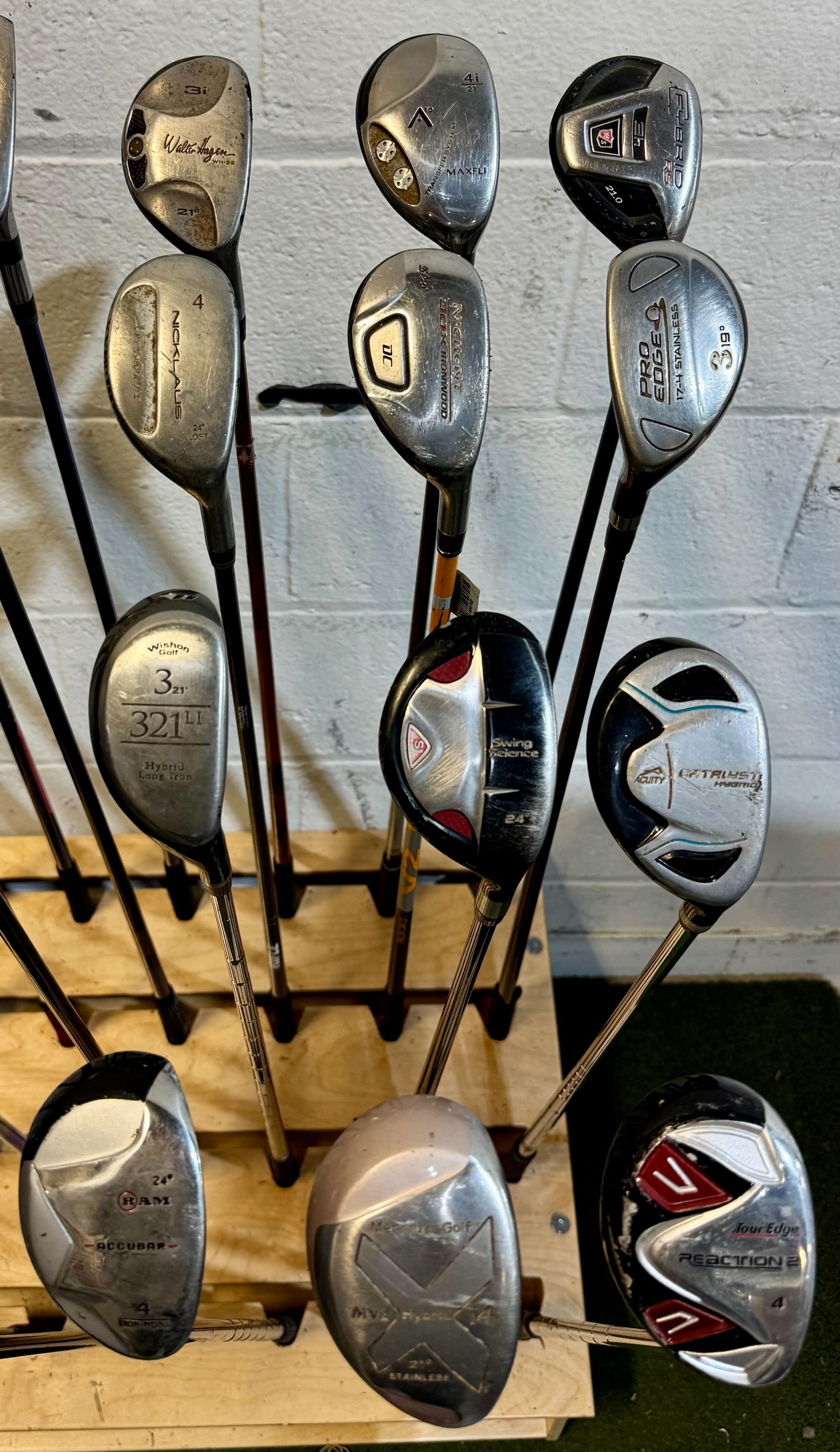 Wholesale Lot of 40 Golf Clubs - Assorted Hybrids-Next Round