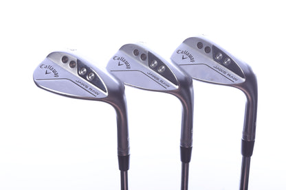 Used Callaway JAWS Forged Raw Wedge Set - Right-Handed - 52*, 56*, 60* - Wedge Flex