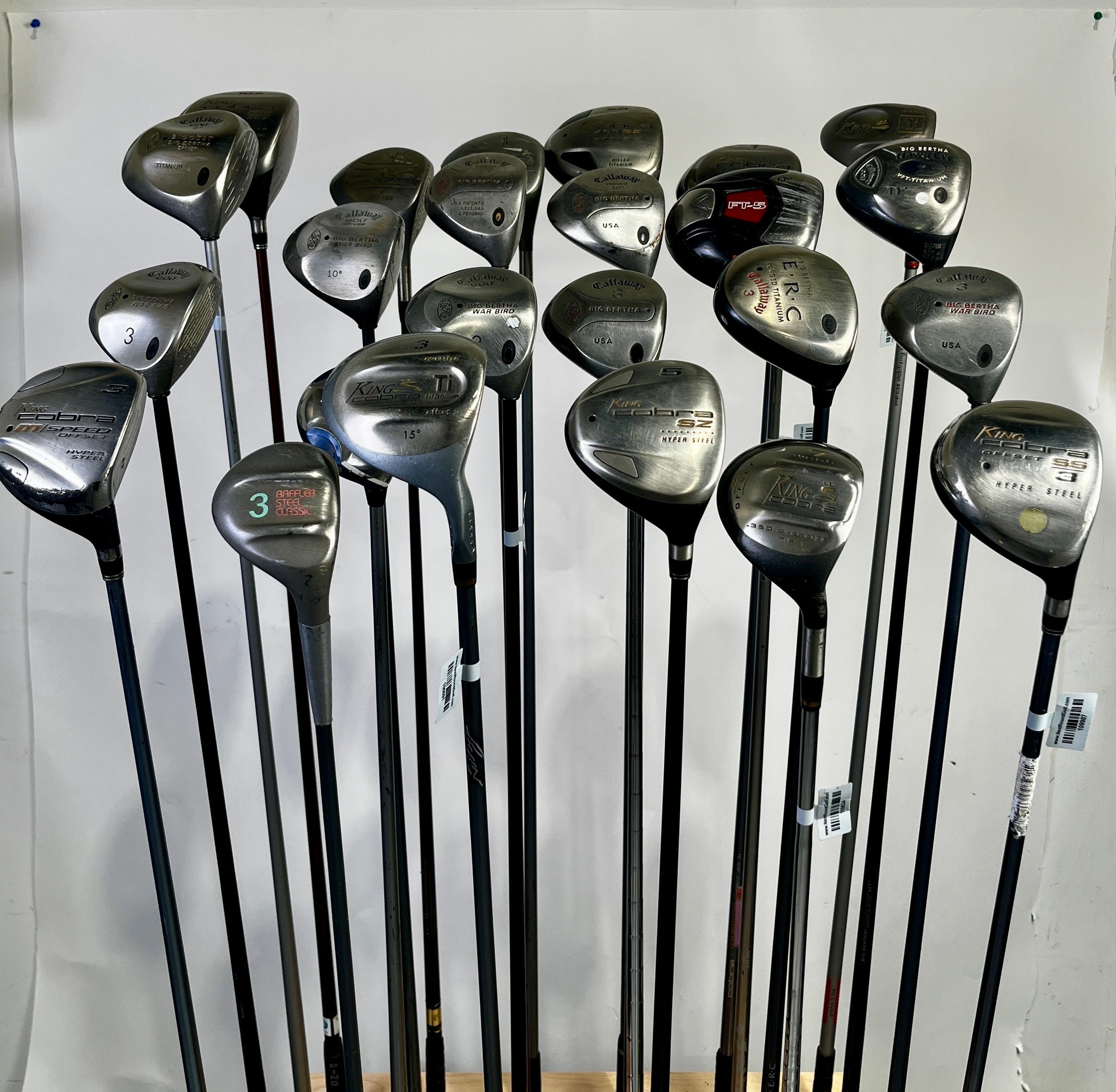 Wholesale Lot of 24 Callaway And King Cobra Drivers and Fairway Woods-Next Round