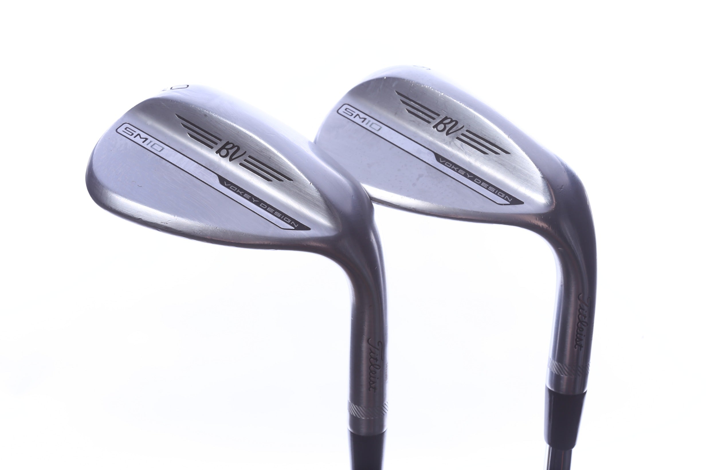 Used Titleist Vokey SM10 Tour Chrome Wedge Set - Right-Handed - 56*, 60* - Wedge Flex-Next Round