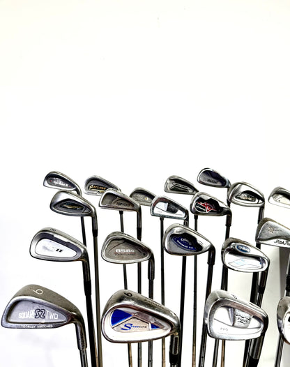 Wholesale Lot of 24 Golf Clubs - Right Handed - Assorted Irons and Wedges-Next Round