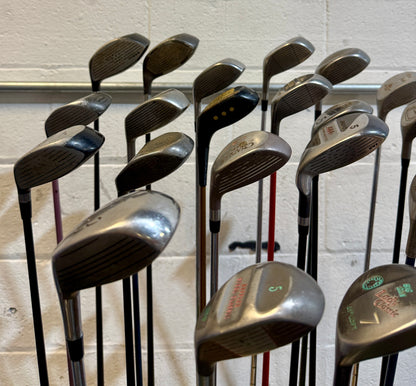 Wholesale Lot of 45 Golf Clubs - Assorted Fairway Woods - RH/LH - Mixed Flexes-Next Round
