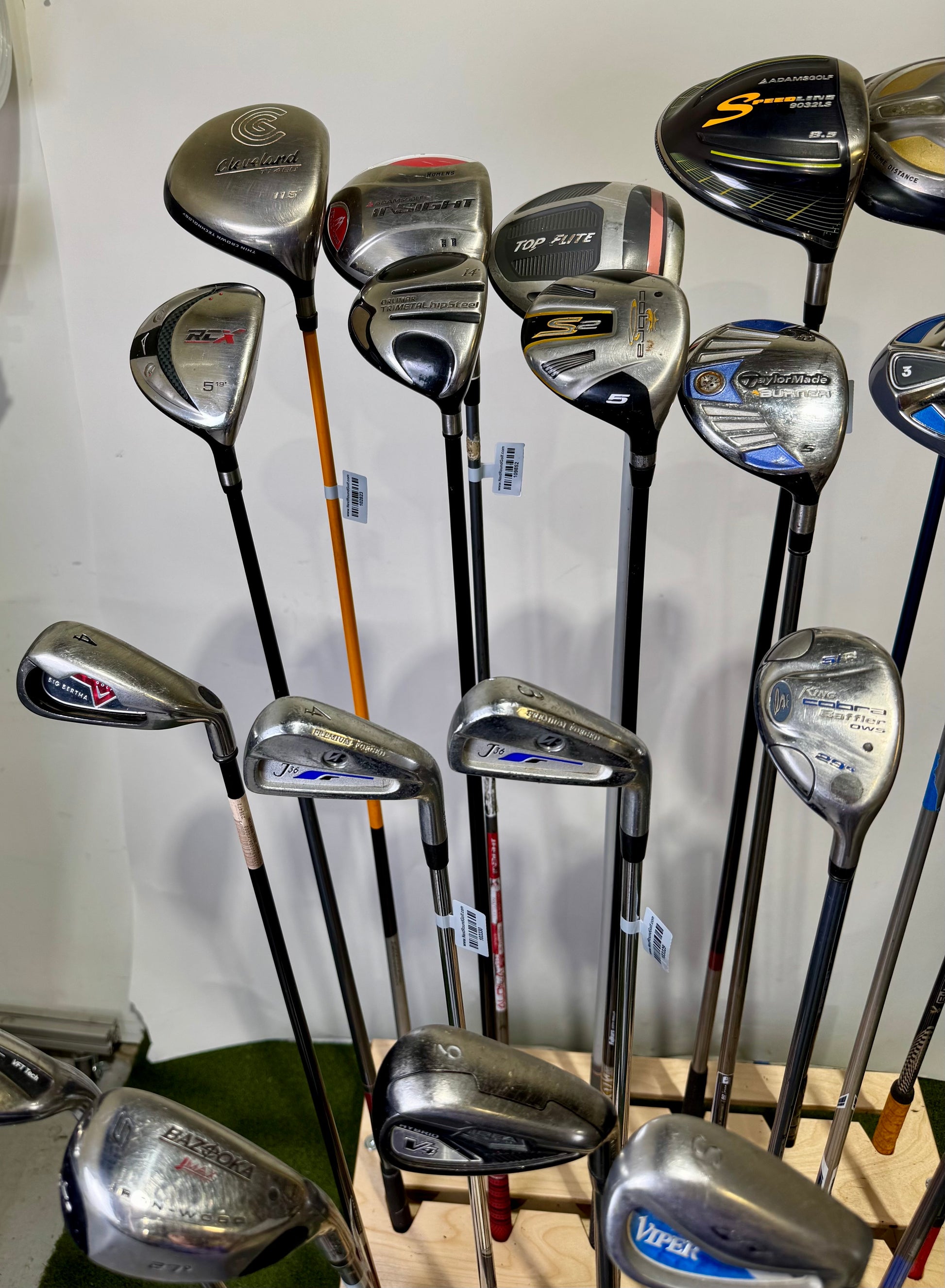 Wholesale Lot of 24 Golf Clubs - Drivers, Woods, Hybrids and Single Irons-Next Round
