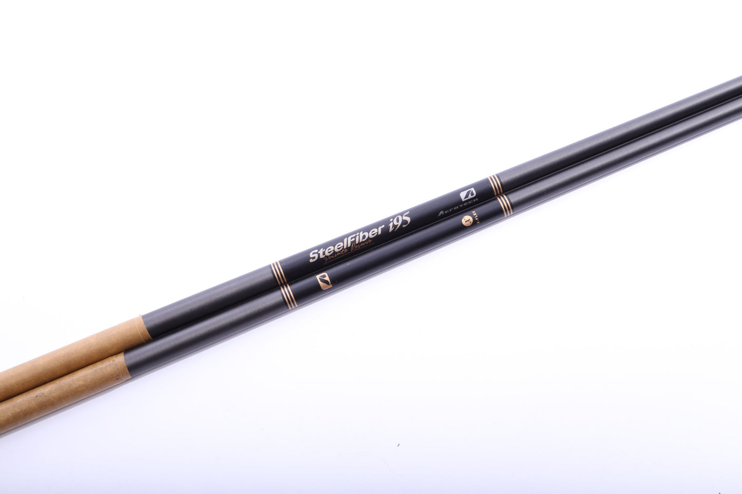 Used Aerotech Steelfiber Private Reserve I95 Extra Stiff Graphite Wedge Shaft Set 34.5", 34.75-Next Round