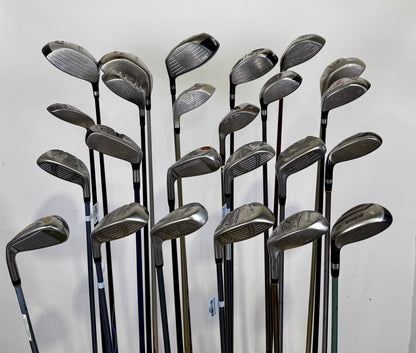Wholesale Lot of 24 Golf Clubs -Drivers, Fairway, and Hybrids Assorted-Next Round