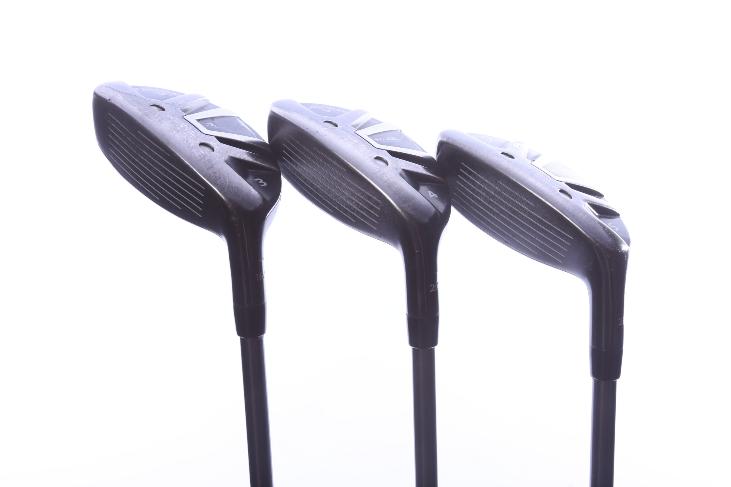 Used Callaway Rogue X Hybrid Set - Left-Handed - 3H, 4H, 5H - Regular Flex-Next Round