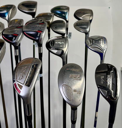 Wholesale Lot of 24 Adams Drivers, Fairway Woods, And Hybrids-Next Round