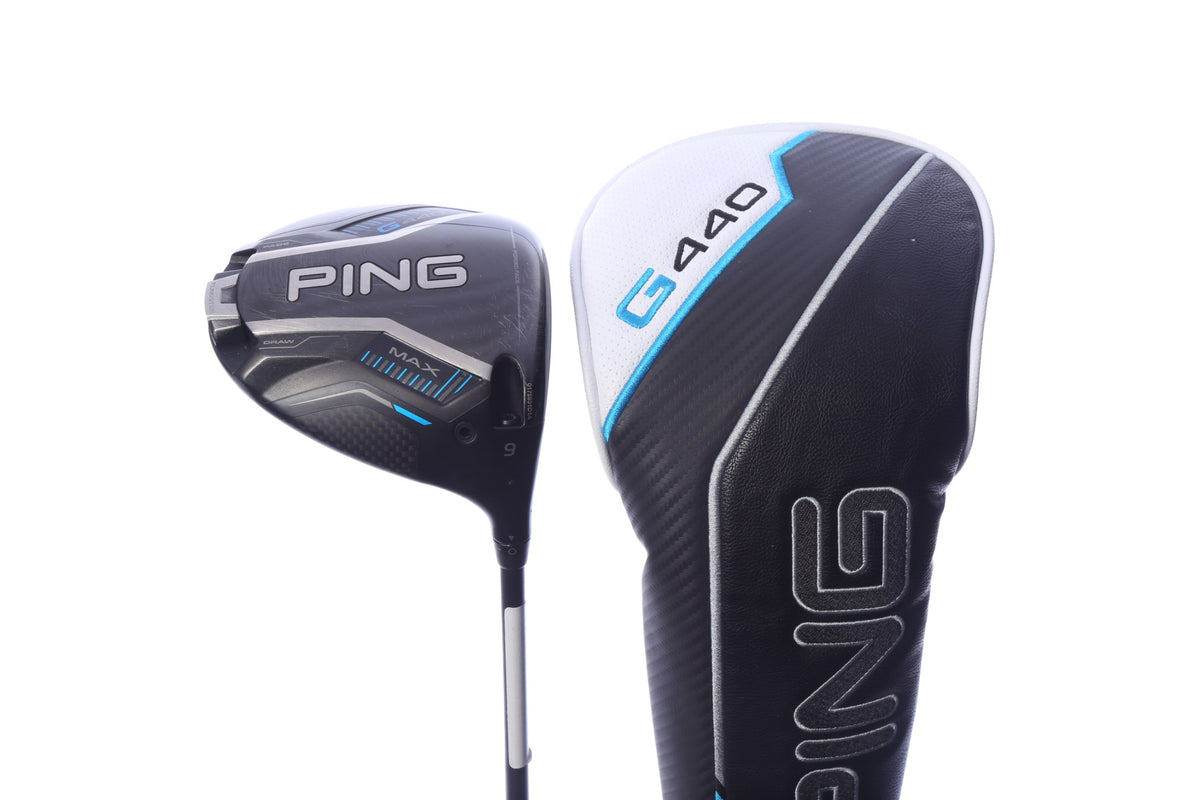 Used Ping G440 MAX Driver - 9 Degrees - Extra Stiff Flex Mitsubishi TENSEI 1K Black - Right-Handed