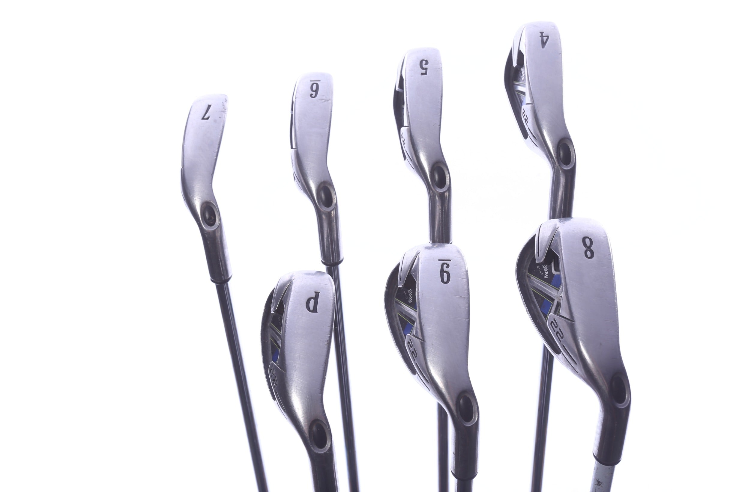 Used Callaway X-22 Iron Set - Right-Handed - 4-PW - Uniflex Flex