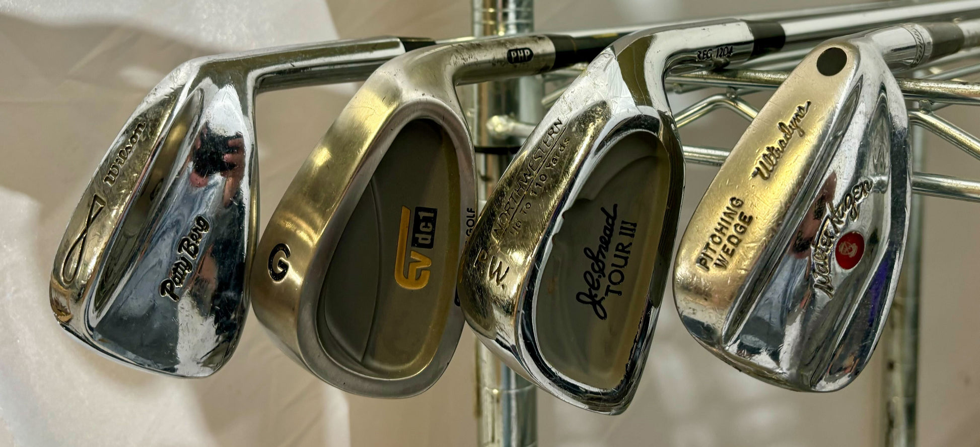 Wholesale Lot of 50 Golf Clubs - Assorted Irons and Wedges-Next Round