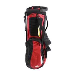 Adidas Red/Black Stand Bag 4 Dividers 5 Pockets Rain Cover