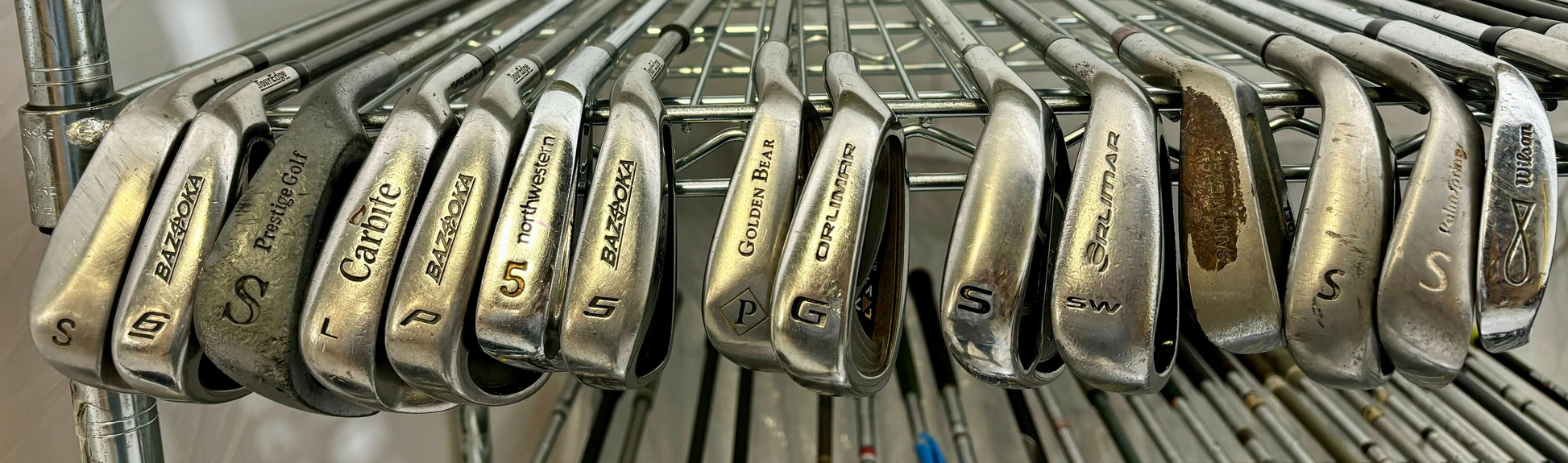 Wholesale Lot of 50 Golf Clubs - Assorted Irons and Wedges-Next Round