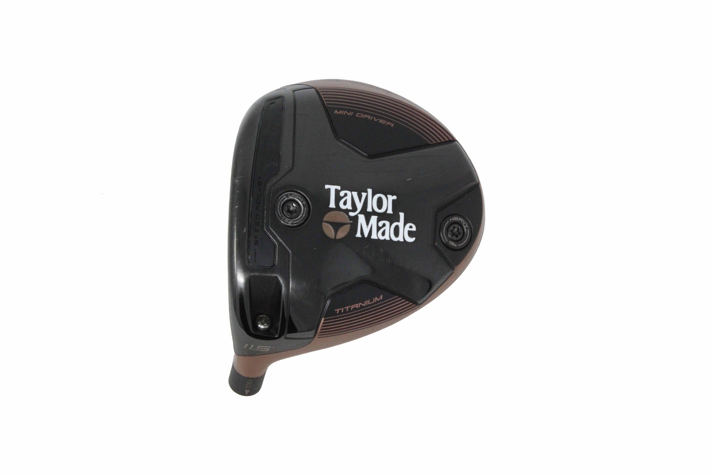 Used TaylorMade BRNR Mini Driver - HEAD ONLY - Left-Handed - 11.5 Degrees