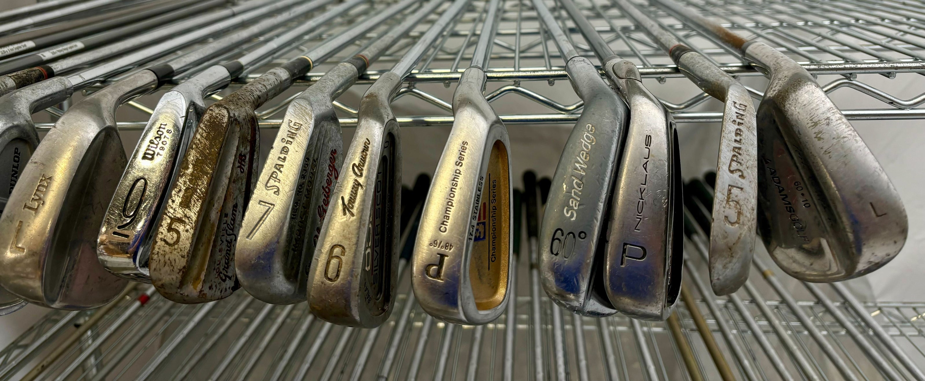 Wholesale Lot of 50 Golf Clubs - Assorted Single Irons and Wedges.-Next Round