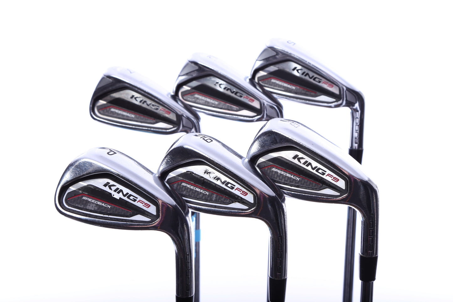 Used Cobra King F9 SpeedBack Iron Set - Right-Handed - 5-PW - Regular Flex-Next Round