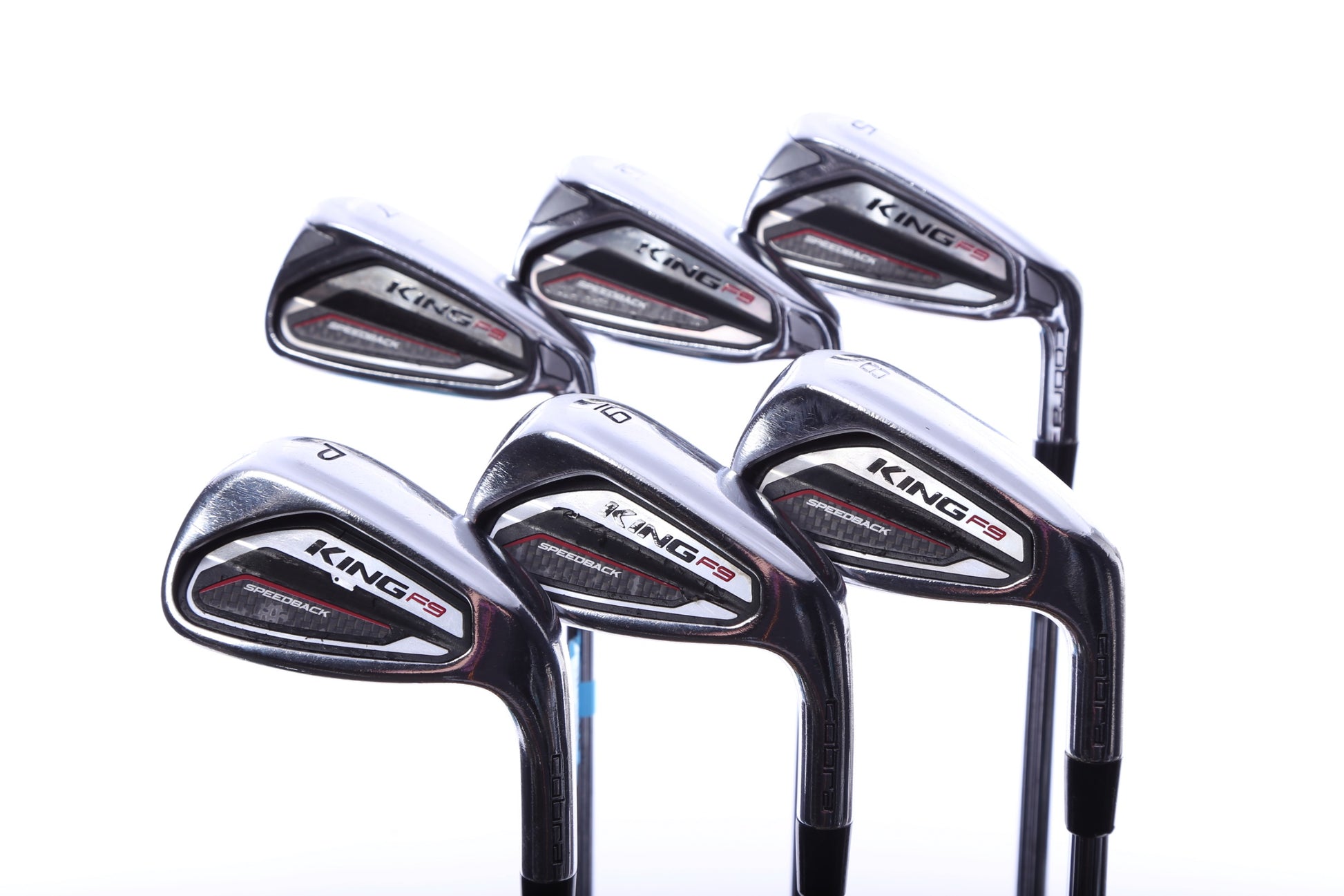 Used Cobra King F9 SpeedBack Iron Set - Right-Handed - 5-PW - Regular Flex-Next Round