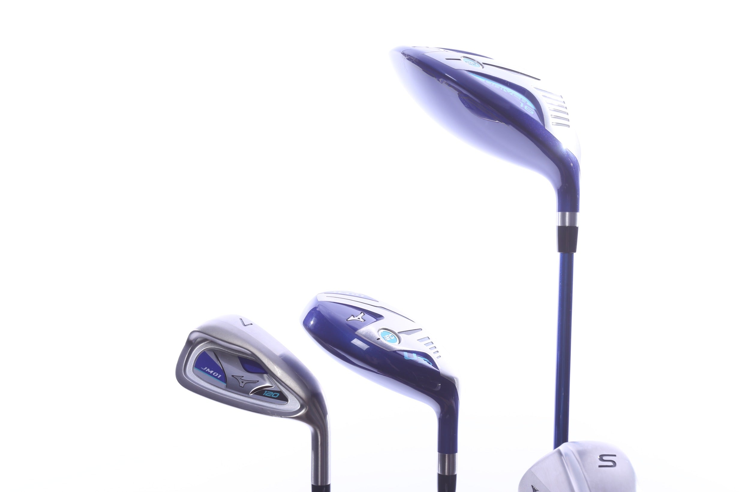 Used Mizuno JM01 120 5-Piece Junior Kids Set - Right-Handed - Driver, HY, 7i, SW, Putter - Junior Flex