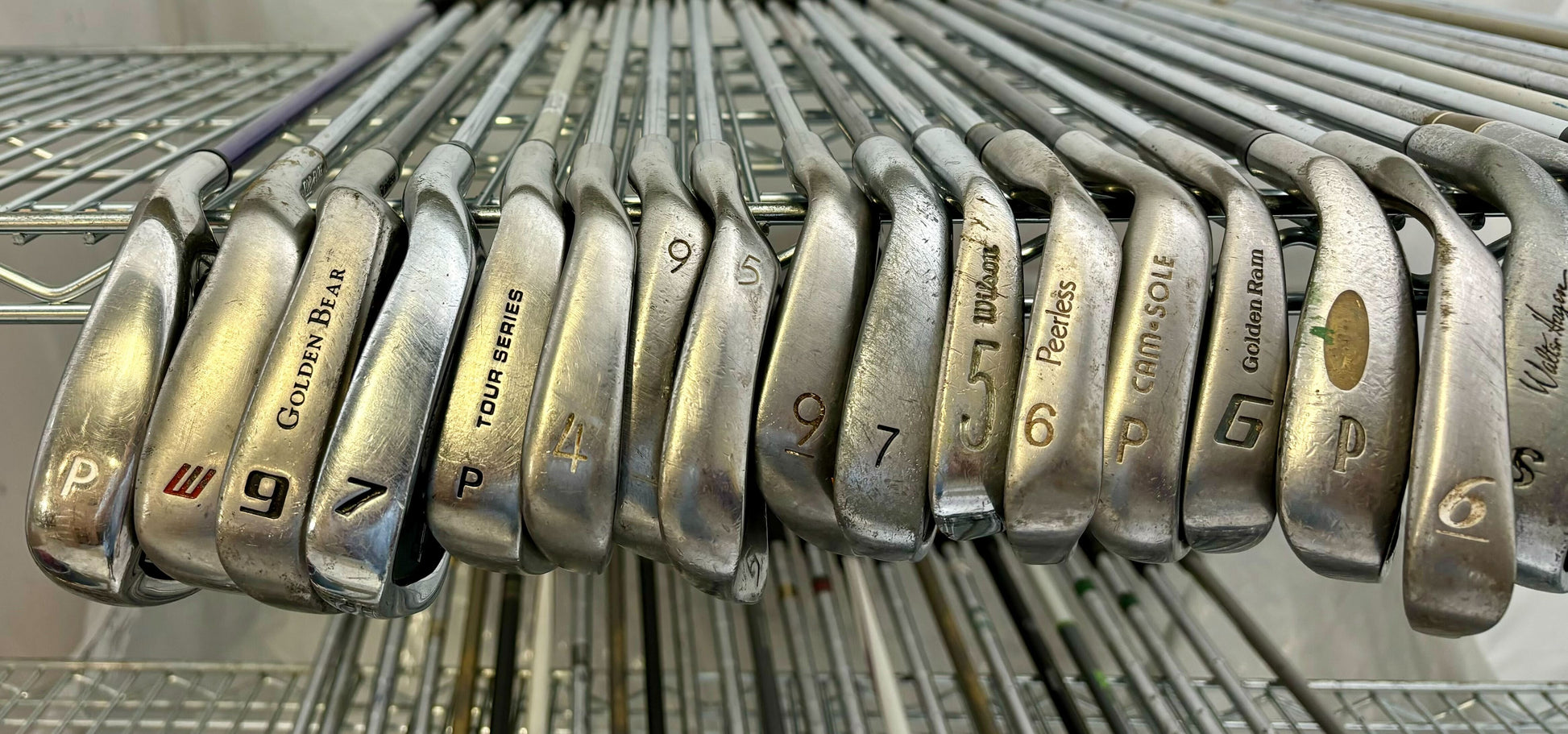 Wholesale Lot of 50 Golf Clubs - Assorted Irons and Wedges-Next Round