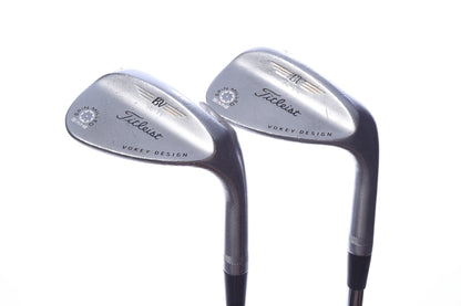Used Titleist Vokey SM4 Tour Chrome Wedge Set - Right-Handed - 52*, 56* - Wedge Flex-Next Round