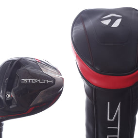 Used TaylorMade STEALTH PLUS Driver - 9 Degrees - Stiff Flex Project X HZRDUS Smoke RDX Red - Left-Handed-Next Round