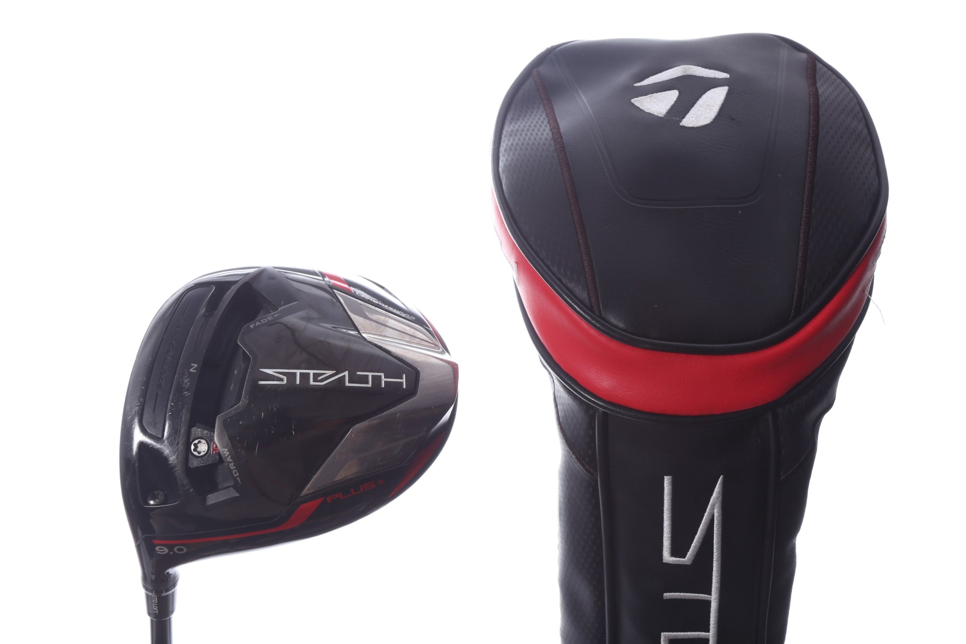 Used TaylorMade STEALTH PLUS Driver - 9 Degrees - Stiff Flex Project X HZRDUS Smoke RDX Red - Left-Handed-Next Round