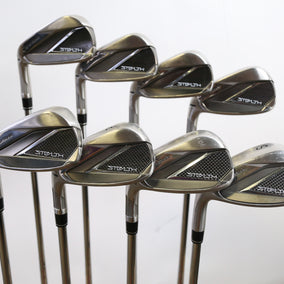 Used TaylorMade STEALTH Iron Set - Left-Handed - 5-SW - Stiff Flex