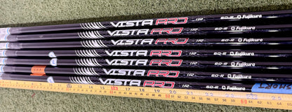 Wholesale Lot of 7 Golf Shafts- Fujikura Vista Pro-Next Round