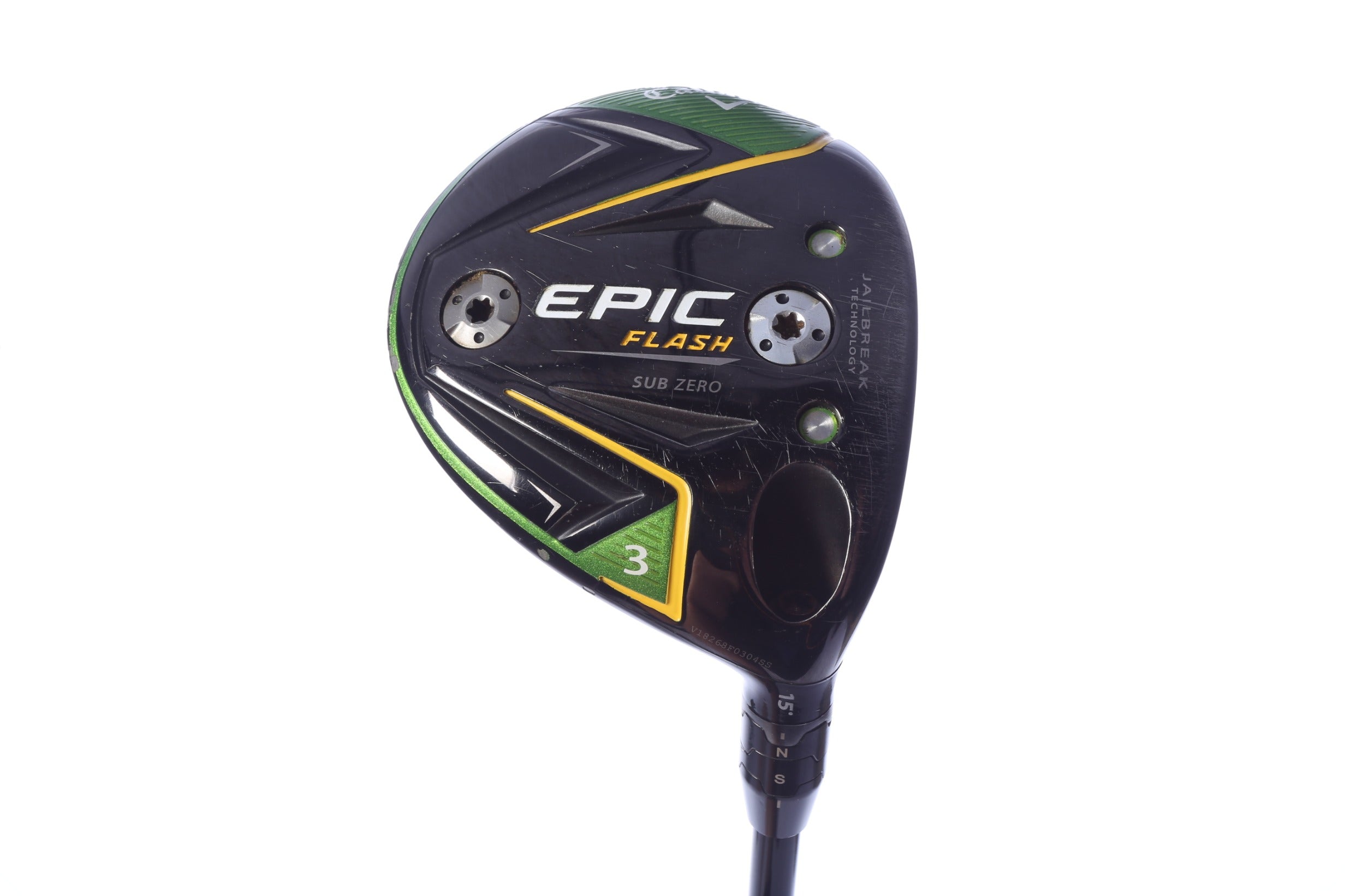 Used Callaway Epic Flash Sub Zero 3-Wood - Right-Handed - 15 Degrees - Stiff Flex