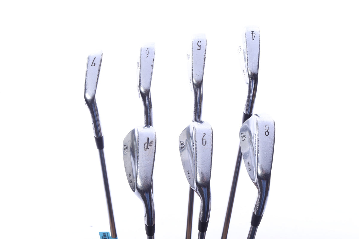 Used Mizuno MP 32 Iron Set - Right-Handed - 4-PW - Stiff Flex