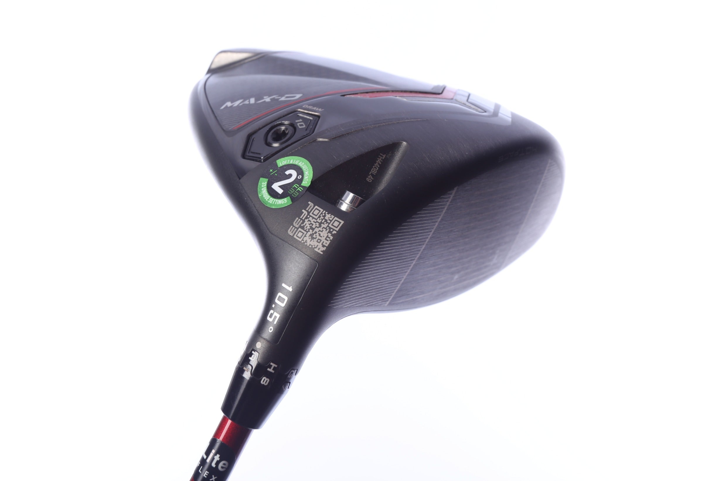 Used Cobra DS-ADAPT MAX-D Driver - 10.5 Degrees - Seniors Flex Project X Denali Red - Right-Handed