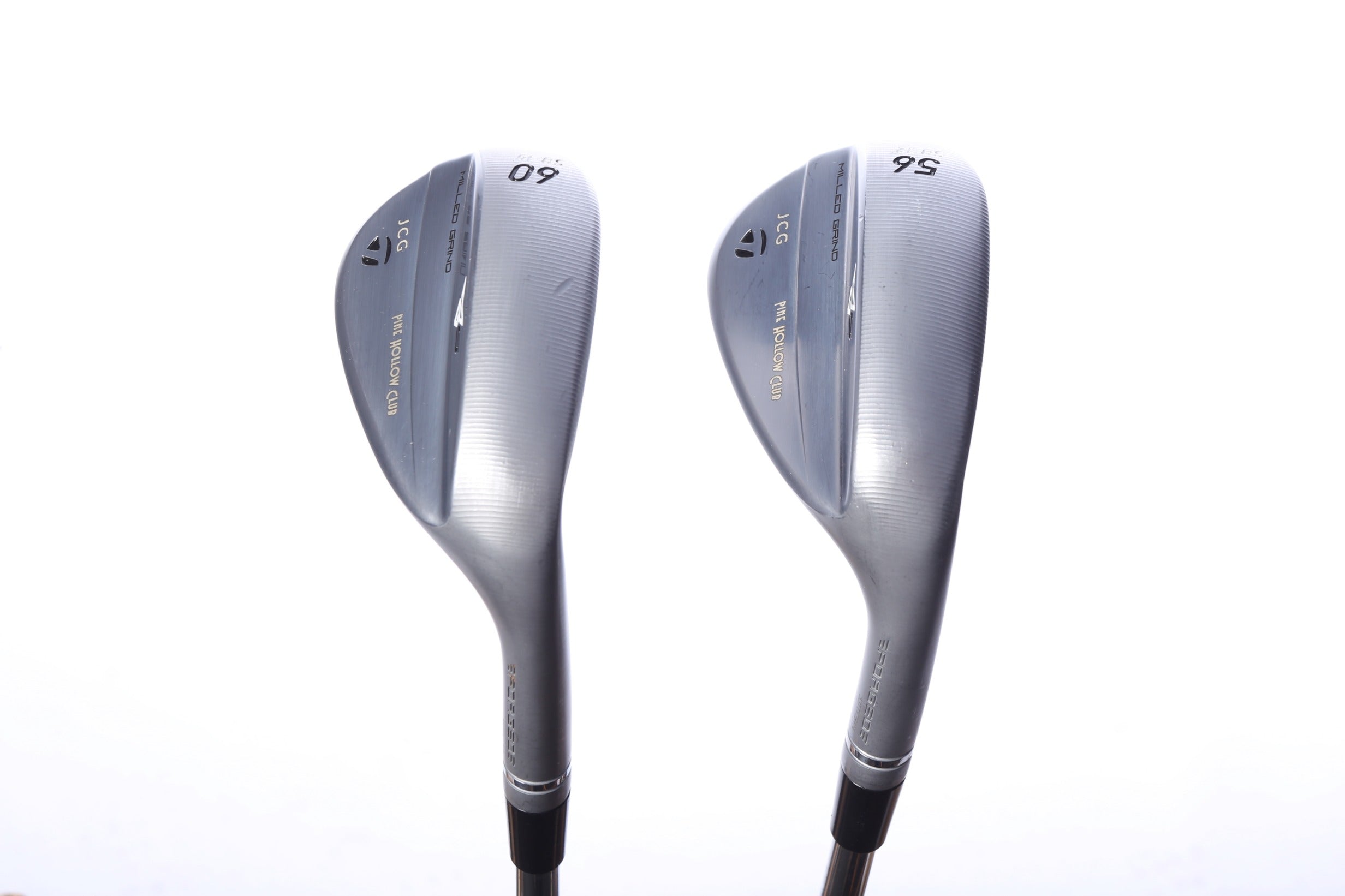 Used TaylorMade Milled Grind 5 Satin Chrome Wedge Set - Right-Handed - 56*, 60* - Wedge Flex-Next Round