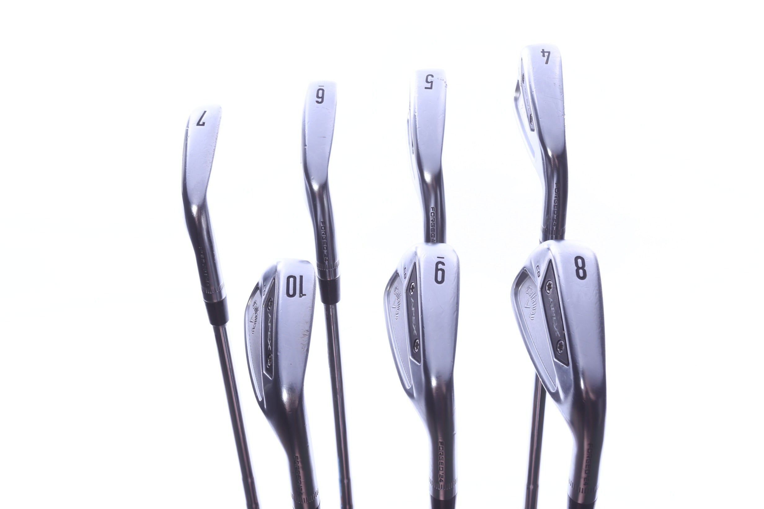 Used Callaway Apex CB 24 Iron Set - Right-Handed - 4-9, PW (10) - Extra Stiff Flex-Next Round