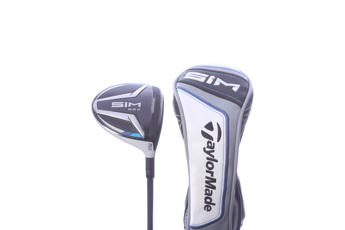 Used TaylorMade SIM MAX 3-Wood - Right-Handed - 15 Degrees - Stiff Flex