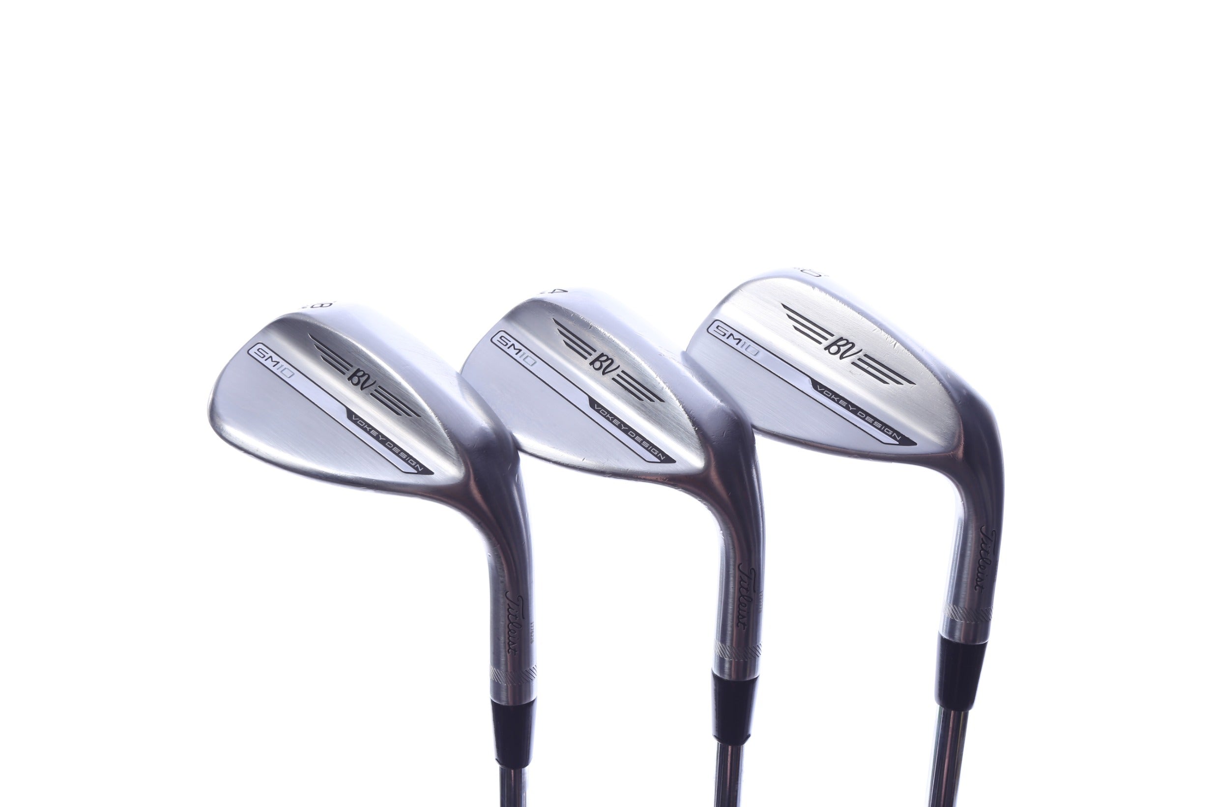 Used Titleist Vokey SM10 Tour Chrome Wedge Set - Right-Handed - 50*, 54*, 58* - Wedge Flex