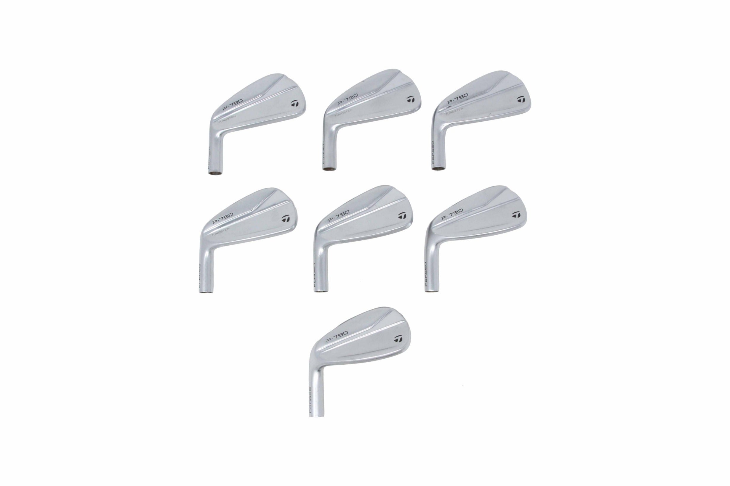Used TaylorMade 2021 P790 Iron Set - HEAD ONLY - Left-Handed - 4-PW