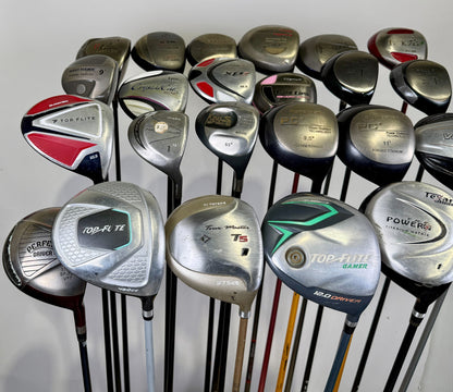 Wholesale Lot of 24 Golf Clubs - 24 Drivers Assorted Brands-Next Round