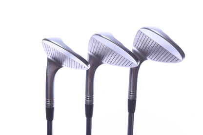 Used TaylorMade Milled Grind 2 Chrome Wedge Set - Right-Handed - 52*, 56*, 60* - Stiff Flex