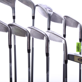 Used Us Kids Golf U/L 54 Grey/Purple Kids Set - Left-Handed - 1W, FW, 4H, 6-PW, 56* Putter - Youth Flex-Next Round