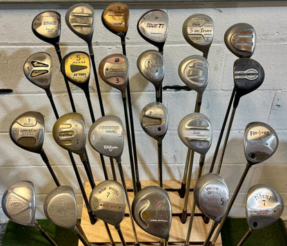 Wholesale Lot of 40 Golf Clubs - Assorted Fairway Woods - RH/LH - Mixed Flexes-Next Round
