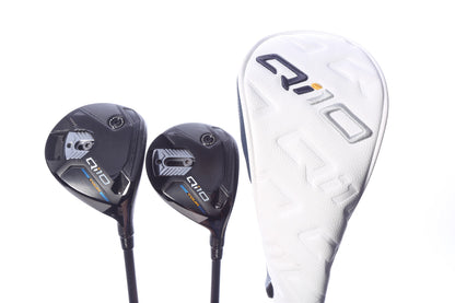 Used TaylorMade Qi10 Tour Wood Set - Right-Handed - 3W, 5W - Stiff Flex