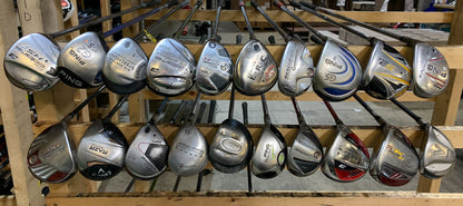 Wholesale Lot of 20 Golf Clubs - Fairway Woods & Hybrids - Men's Flex-Next Round