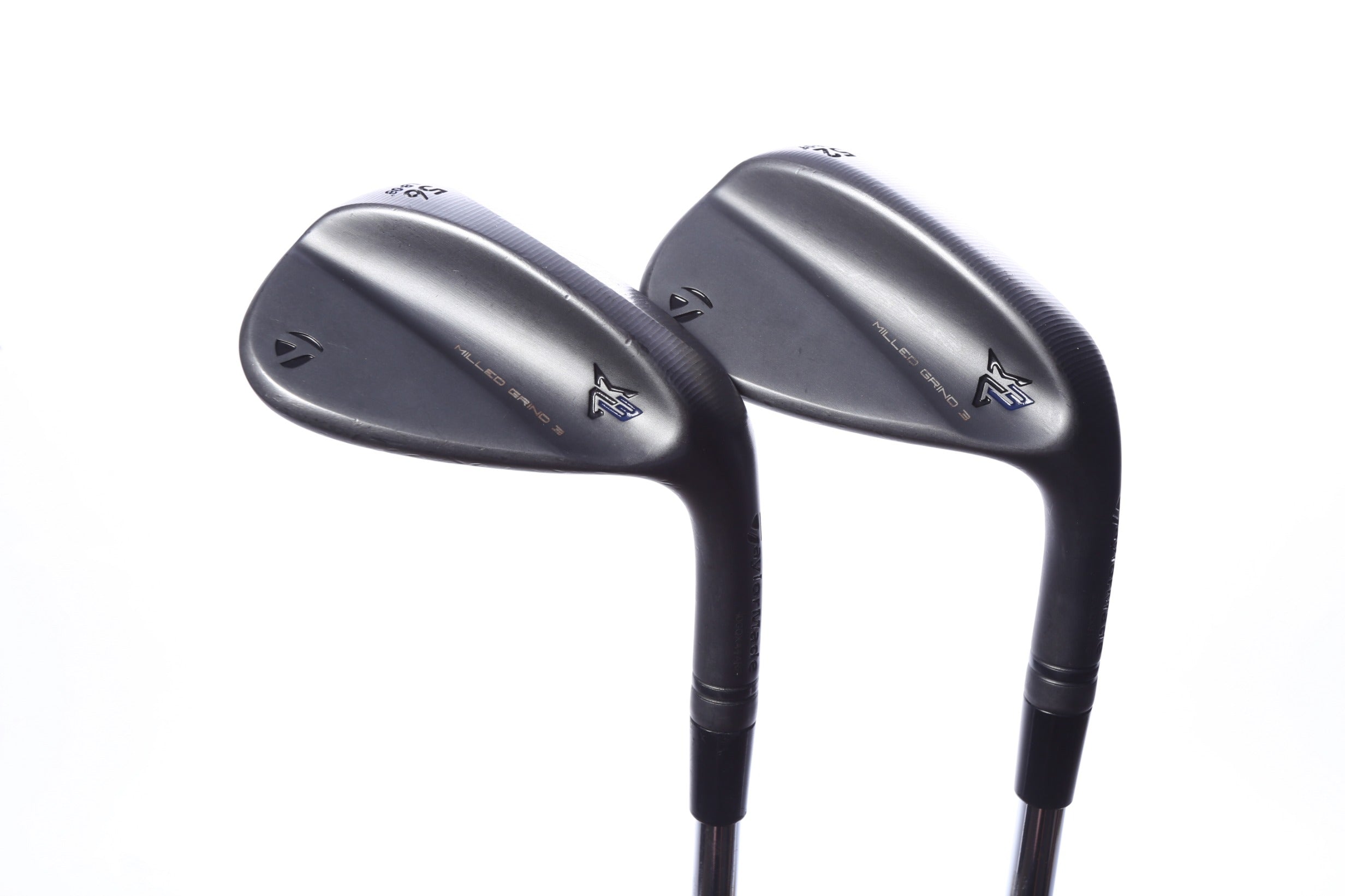 Used TaylorMade Milled Grind 3 Black Wedge Set - Right-Handed - 52*, 56* - Wedge Flex-Next Round